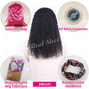 Eooma Curly Headband Wig Human Hair Wigs for Black Women 24 inch Brazilian Curly None Lace Front Wigs Human Hair Scarf No Gel Gluelees Remy Hair Headband Wig Eooma