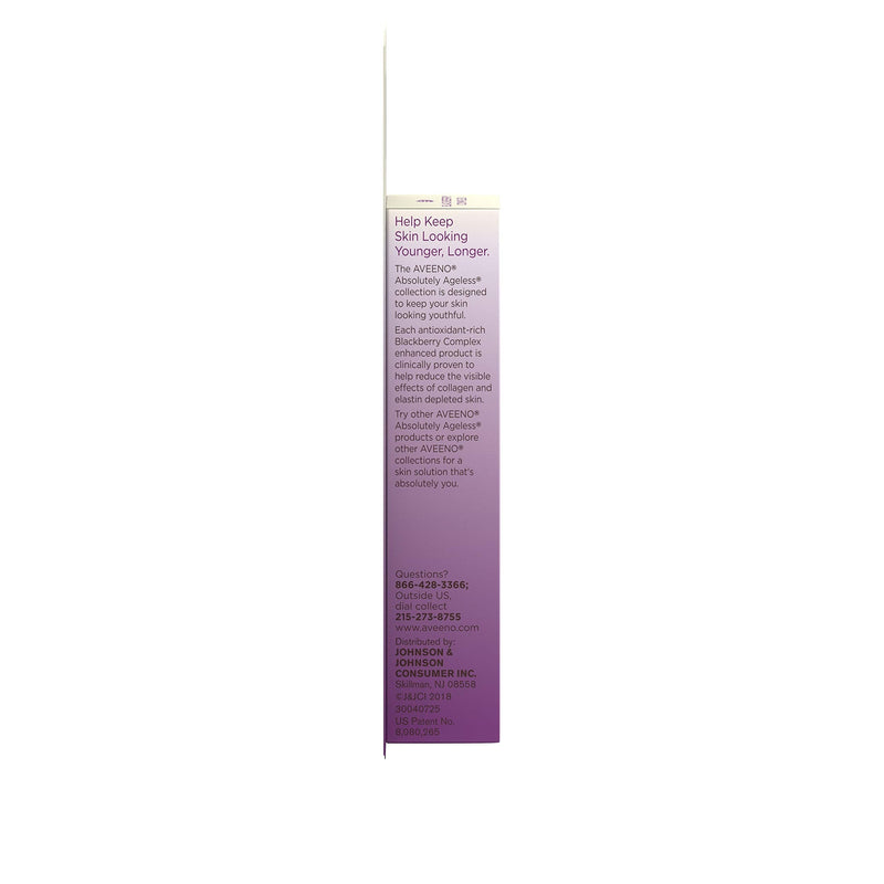 Aveeno Absolutely Ageless 3-in-1 Anti-Wrinkle Eye Cream for Fine Lines & Wrinkles, Crows Feet, & Under-Eye Puffiness, Antioxidant Blackberry Complex, Hypoallergenic, Non-Greasy, 0.5 oz Aveeno