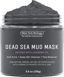 New York Biology Dead Sea Mud Mask for Face and Body with Dead Sea Mud Mask Infused with Lavender - Spa Quality Pore Reducer for Acne, Blackheads and Oily Skin, Natural Skincare – 8.8 Oz NEW YORK BIOLOGY THE ULTIMATE COSMECEUTICALS