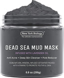 New York Biology Dead Sea Mud Mask for Face and Body with Dead Sea Mud Mask Infused with Lavender - Spa Quality Pore Reducer for Acne, Blackheads and Oily Skin, Natural Skincare – 8.8 Oz NEW YORK BIOLOGY THE ULTIMATE COSMECEUTICALS