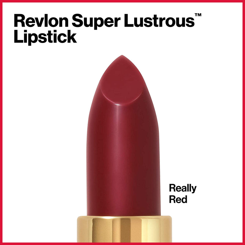 REVLON Super Lustrous Lipstick, Really Red REVLON