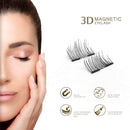 VASSOUL Dual Magnetic Eyelashes, Natural Half Lash, 0.2mm Ultra Thin Magnet, Light weight Reusable 3D Eyelashes with Applicator VASSOUL