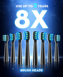 Sonic Electric Toothbrush for Adults, PHYLIAN High Power Rechargeable Toothbrushes, Sonic Toothbrush with 3 Hours Fast Charge for 60 Days PHYLIAN