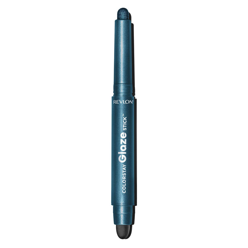 Revlon ColorStay Glaze Stick Eye Shadowliner, Longlasting Shimmer Cream Shadow and Liner Makeup in Blue, 875 Sapphire, 0.037 oz REVLON