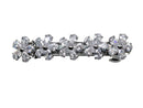 Faship Gorgeous Clear CZ Crystal Floral Small Hair Barrette Clip Faship
