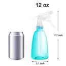 Youngever 6 Pack Empty Plastic Spray Bottles, Spray Bottles for Hair and Cleaning Solutions in 6 Colors (12 Ounce) Youngever