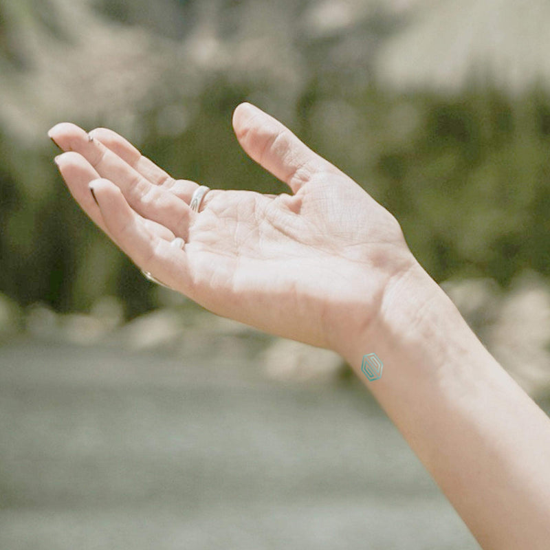 LumenKind, Mindful Marks (Teal) 31 Tiny Temp Tattoo Mindfulness Stickers - Wearable Reminders for your Intentions. Choose your Focus - Set your Intention - Renew your Commitment LUMENKIND