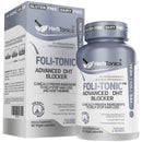 Foli-tonic DHT Blocker & Hair Loss Supplement - Hair Thinning Treatment & Promotes Healthy Thicker Hair Growth - with Saw Palmetto & Biotin for Men & Women - 60 Vegan Capsules Herbtonics