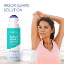 Evagloss Razor Bumps Solution- After Shave Repair Serum for Ingrown and Burns, Dark Spot Corrector Skin Lightening, Roll-On for Men and Women -100g Evagloss