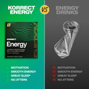 Korrect Energy Paraxanthine Supplement | Clean Energy & Focus Support | Caffeine Alternative for Mental Clarity & Jitter-Free Stamina | Vegan, Gluten Free, Non-GMO | 30 Capsules Infinity Warehouse