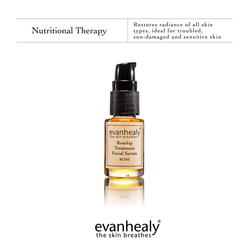 evanhealy Rosehip Facial Serum - Moisturizing & Plumping - All-Natural Hydrosols & Essential Oils - Damaged & Sensitive Skin evanhealy