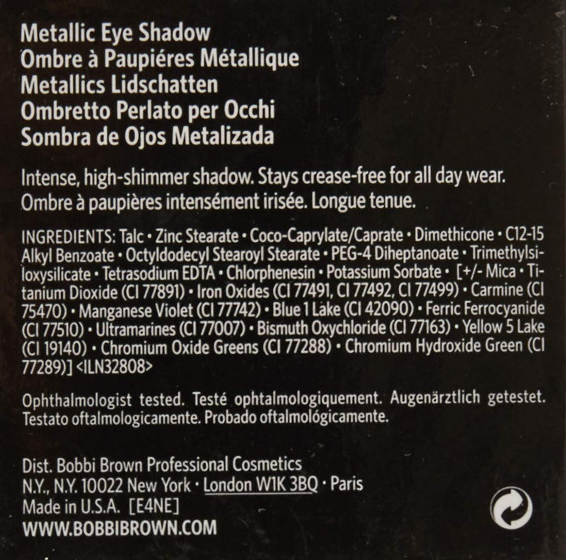 Bobbi Brown Metallic Eye Shadow Champagne Quartz, 0.1 Oz Bobbi Brown