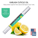 Karlash Salon Spa Premium Cuticle Oil Pen - Heals Dry Cracked and Rigid Cuticles. Vitamin E Enriched Treatment. Nourish and Moisturize Nails Made in USA. 2 ml (Lemon) Karlash