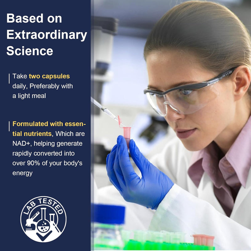 NAD Supplement for Women Men with nicotinamide riboside resveratrol,Quercetin, Betaine Boost NAD+ Levels NAD Plus Supplement for Anti Aging, Energy, Immune, Focus 120 Capsules Infinity Warehouse