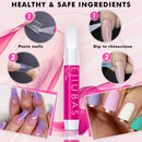 Nail Tips Fake Nails Kit - Ejiubas Nail Tips And Glue 500PCS Clear Nail Tips Cofffin Nail Tips Acrylic Nail Tips 4PCS Nail Glues 1PC Nail File With Case for Nail Salons and DIY Nail Art, 10 Sizes Ejiubas