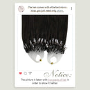 Ugeat Microbead Hair Extensions 18inch Micro Rings Hair Extensions Darkest Brown Color