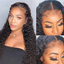 UNice Hair 5x5 HD Lace Closure Wig Human Hair for Black Women, 10A Brazilian Virgin Hair Jerry Curly Transparent Lace Closure Wigs Pre Plucked with Baby Hair 180% Density 18 inch UNICE Store