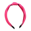 Hot Pink 1 Inch Fabric Turban Knot Headband Motique Accessories Store
