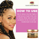 African Pride Black Castor Miracle Extra Hold Braid, Loc, Twist Gel - Tames Frizz & Edges, No Parabens, No Sulfates, No Mineral Oil, No Petrolatum, Contains Black Castor & Coconut Oil, 8 oz African Pride