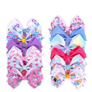 12Pcs/18Pcs 5 INCH Hair Bows Ribbon Hair Bow Alligator Clips including unicorn hair bow rainbow hair bow (5IN, 6) JOJO BOW