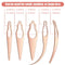 5 Pieces Dreadlocks Tool Sisterlocks Craft Dreadlocks Hair Extensions Locs Tightening Accessories Easyloc Hair Tool Crochet with 1 Metal Gift Box for Different Locs (Rose Gold, Silver) WILLBOND Store