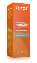 Carpe No-Sweat Breast (Pack of 3) - Helps Keep Your Breasts and Skin Folds Dry - Sweat Absorbing Lotion - Helps Control Under Breast Sweat - Great For Chafing and Stain Prevention Carpe
