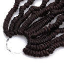 6 Packs Bomb Twist Crochet Hair 14 Inch Spring Twist Crochet Braids Pre-looped Mini Passion Twist Braiding Hair Senegalese Spring Twist Nubian Twist Kinky Curly Synthetic Hair Extensions (T33