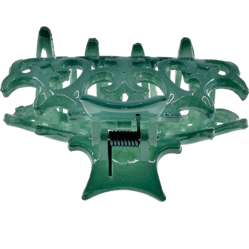 Camila Paris CP2907 French Hair Clips for Women, Girls Hair Claw Clips Jaw Fashion Durable and Styling Hair Accessories for Women, Strong Hold No Slip Grip, Made in France. 2 inch Green Camila Store