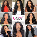 UNice Hair U Part Human Hair Wig Body Wave for Black Women Brazilian Virgin Hair Glueless without Sewing Easy to Install Wigs 150% Density (20 inch) UNICE Store