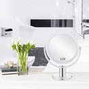 Fabuday Magnifying Makeup Mirror Double Sided, 1X 10X Magnification Mirror, Table Top Vanity Mirror for Home Bathrom, Transparent Fabuday