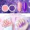 MILD EAST Gel Nail Polish Kit, 6 Colors Glitter Nail Polish Pink Green Blue Red Gold Silver Gel Nail Polish Set UV Gel Nail Polish with Acrylic Powder, Glossy/Matte Nail Polish Gift Set for Women MILD EAST