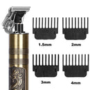Hair Clippers, YOGINGO Pro Li Outliner Trimmer Cordless Rechargeable Grooming T-Blade Close Cutting Trimmer for Men Titanium & Ceramic Blades Baldhead Shaver Barbershop Professional (silver) YOGINGO Store