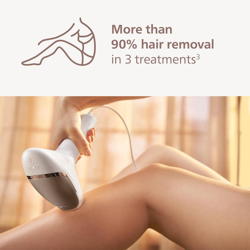Philips Lumea 9000 Series IPL Hair Removal Device - Alternative to Laser Hair Removal, SenseIQ Technology and Lumea App, 4 Attachments for Body, Face, Bikini & Underarms, for Women & Men, BRI984/03 Infinity Warehouse