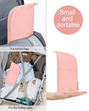 Pink Makeup Brush Holder Makeup Brush Case Organizer Travel Makeup Brush Pouch Stand-up Foldable Portable Makeup Artist Storage Bag for Women (Pink) TANTO
