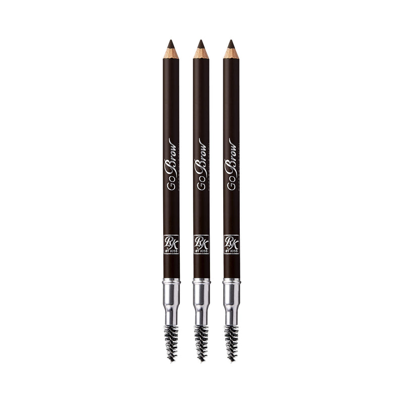 Ruby Kisses Go Brow Eyebrow Wooden Pencil w/ Sharpener (Black Brown) Ruby Kisses