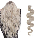 Ugeat Tape in Hair Extensions Human Hair 14inch Invisible Tape in Hair Extensions Real Human Hair 50g 20pcs PU Skin Weft Tape in Hair Extensions