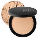 Glo Skin Beauty Pressed Base Powder Foundation Makeup (Natural Medium) - Flawless Coverage for a Radiant Natural, Second-Skin Finish Infinity Warehouse
