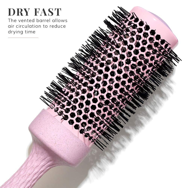 Eco Barrel Round Brush Set for Women - Blowout Brushes for Blow Drying - Sustainable Gift by Lily England (Pink) Lily England Store