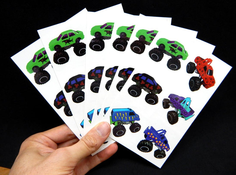 Premium Monster Truck Temporary Tattoos, Party Favors PremiumTT temporary tattoos