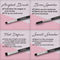 Eyebrow Brush - Duo Eye Brow Spoolie - Angled Eyeshadow Eyeliner - Precision Flat Definer - Small Shader - Premium Quality 3 Piece Set - Cruelty Free Synthetic Bristles - Apply Gel Powder Wax Pomade Lamora
