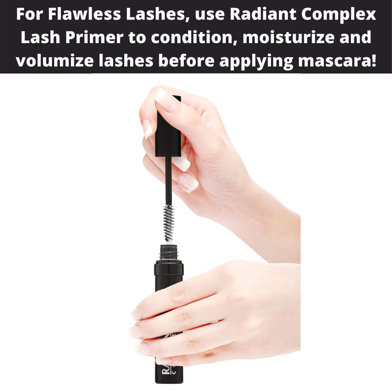 Best Eyelash Primer and Conditioner: Radiant Complex Volume Enhancing Eye Lash Primer Conditions, Enhances Volume and Lengthens Eyelashes - A Perfect, Voluminous Mascara Base, Lash Boosting Serum Radiant Complex