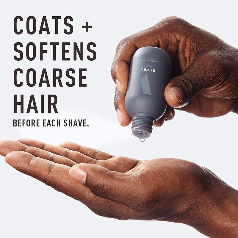 Bevel Shave Cream & Pre Shave Oil Bundle - Includes Shaving Cream for Men & Priming Oil , Clinically Tested to Reduce Skin Irritation and Prevent Razor Bumps Bevel