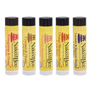 The Naked Bee Lip Balm Sampler, Coconut & Honey, Orange Blossom Honey, Pomegranate & Honey, Grapefruit Blossom Honey, Lavendar & Beeswax Absolute The Naked Bee