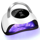 UV LED Nail Lamp Easkep - 120W Gel Nail Polish UV Light for Nail Dryer Curing Lamp Faster 4 Timer Setting Professional Portable Handle for Fingernail and Toenail Auto Sensor Nail Machine (120W) Easkep