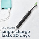 Philips One by Sonicare Rechargeable Toothbrush, Shadow Black, HY1200/06 Philips Sonicare