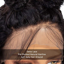 CYNOSURE Lace Front Human Hair Wigs for Black Women 13x4 9A Curly Lace Front Wigs Human Hair Pre Plucked with Baby Hair Natural Black Color(18, Curly Wigs) CYNOSURE