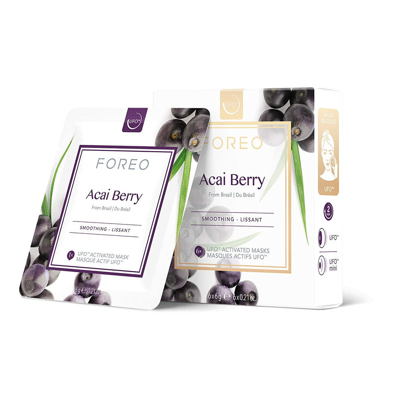 FOREO UFO Activated Mask Treatment for Anti-Aging, Acai Berry Beauty Coquette