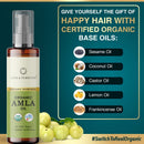 Life & Pursuits Amla Brahmi Hair Oil for Hair Growth - 6.76 Oz Organic & Natural Hair Oil with Coconut, Castor, and Sesame for Healthy & Shiny Hair Life & Pursuits