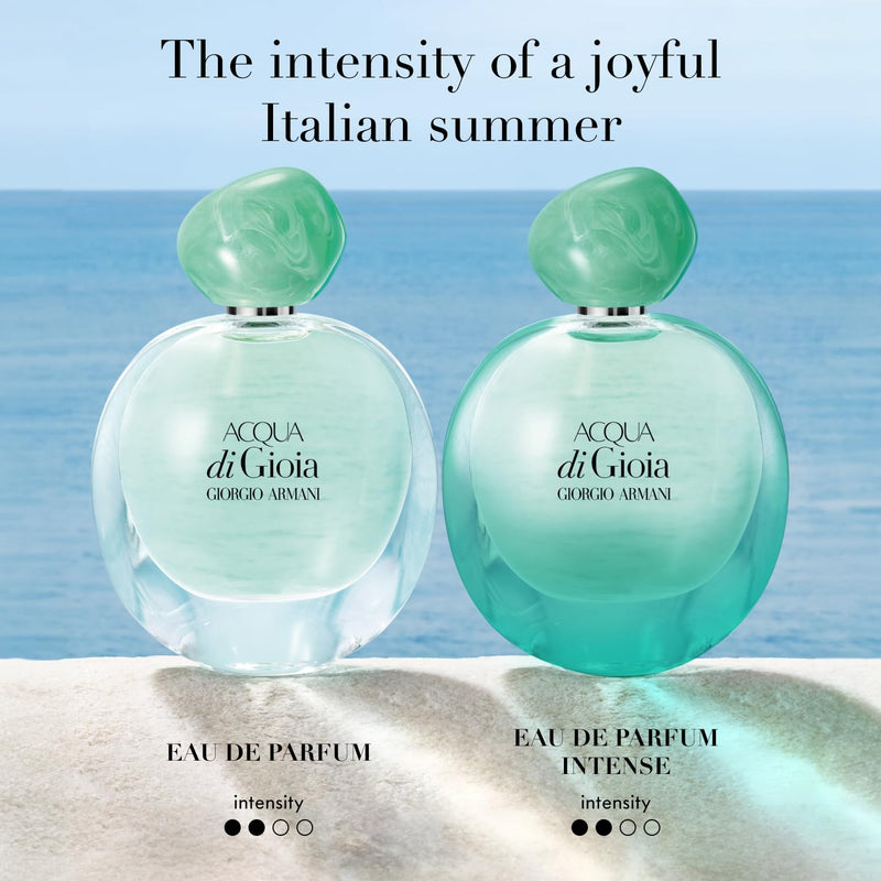 Armani Beauty - Acqua di Gioia - Eau de Parfum - Floral Fruity Fragance for Women - Primofiore Lemon, Water Jasmin, Cedarwood Notes Infinity Warehouse