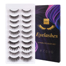 EARLLER 10 Pairs False Eyelashes Pack, 10 Styles of Mixed Mink Lashes, Reusable Handmade Makeup Lashes Set, Including 3D and 6D, Natural Look, Short and Long Lashes - Need Glue EARLLER
